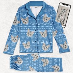 This custom Christmas pajama set is a perfect choice whether you are seeking for a special gift for your loved ones or even yourself. A quality pajamas will not only keep you cozy, but will also help maintain a comfortable body temperature throughout the night. It is not only to improve sleep quality but also an act of self-care. Product details: Material: 90% polyester + 10% spandex. Feature: Made from soft fabric, these lightweight, breathable pajamas are the ultimate way to get snuggly and warm. Printed with your own photos, and quirky design, these personalized pajamas will make you feel gorgeous. Shirt: long sleeves, durable black buttons and V-neck design. Pants: elastic waistband. Size: Please calculate your size from the measurement chart below. Care instruction: Hand wash gently w Design Pants, Personalized Pajamas, Christmas Pajama Set, Christmas Custom, Improve Sleep Quality, Improve Sleep, Quirky Design, Body Temperature, Measurement Chart