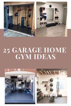 garage home gym ideas that are easy to do and great for any type of house