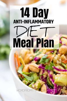 Anti inflammatory recipes and meal plans for breakfast lunch and dinner | Detox your body with these delicious, easy, and simple recipes. From the best food bloggers around, here is a 2 week meal plan for you to meet your weight loss goals, or heal your body from the inside out. #antiinflammatory #detox #recipes #healthy #loseweight #diet #mealplan #2week #14day 2 Week Meal Plan, 1200 Calorie Diet Meal Plans, Inflammatory Recipes, Diner Recept, Best Fat Burning Foods, Low Carb Diets, Recetas Keto, Makanan Diet