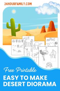 How to make desert diorama, free printable how to make desert diorama, easy and fun to make desert diorama, desert diorama printable, cute desert diorama free printable, desert diorama projects, desert diorama for kids, desert diorama ideas, desert diorama, desert diorama background