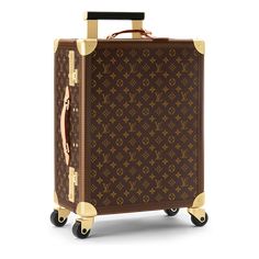 LOUIS VUITTON® - Rolling Trunk - Monogram Luxury Luggage Sets Louis Vuitton, Trunk Suitcase, Huge Suitcase, Lv Suitcase, Louis Vuitton Luggage Aesthetic, Vintage Louis Vuitton Luggage, Louis Vuitton Luggage Set, Luxury Luggage Sets, Louis Vuitton Suitcase