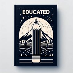 a book cover with an image of a rocket in the sky and mountains behind it