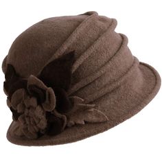 PRICES MAY VARY. Vintage wool cloche hats for women, Felt wool (boiled wool), 100% wool. Handmade item, Complex 3D floral patterns. 1920's hats. easily carried inside suitcase. Cute and crushable in my suitcase, PACKABLE and convenient to carry and absolutely save lots of space. Comfortable and easy to wear in this style winter dress hat. Lightweight and soft. It is a very stylish women winter hat that is going to keep you warm in cold days, yet you will look amazing. One size fits an average wo Inside Suitcase, 1920s Hats, Women Winter Hat, 1920s Women, Wool Cloche Hat, Pink Cowboy Hat, Cloche Hats, Ear Style, Running Hats