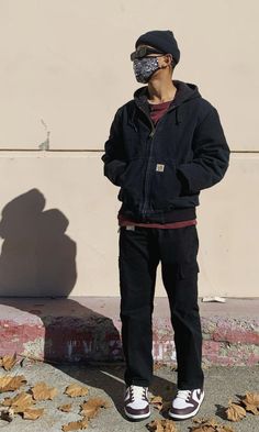 Dickies Hoodie Outfit, Carhartt Vest Outfit, Dickies Outfits Men, Carhartt Outfits, Hooded Jacket Outfit, Hoodie Jacket Outfit