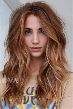 Auburn Strawberry Blonde Hair, Auburn Balayage Hair, Red Hair With Blonde Highlights, Shaggy Hairstyles, Long Shaggy, Red Blonde Hair, Ombre Hair Blonde, Red To Blonde, Strawberry Blonde Hair