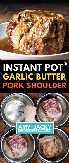 instant pot garlic butter pork shoulder recipe