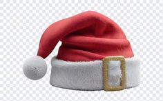 Santa Hat 3D Rendered PNG