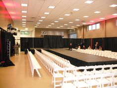 We setup a T shape stage for a fashion show. Diy Runway Stage Ideas Fashion Show, Fashion Show Set Up, Fashion Show Decor, Indy Fashion, Fashion Show Runway Stage, Fashion Show Set Design, Fashion Show Stage Design, Runway Stage, Fashion Show Party