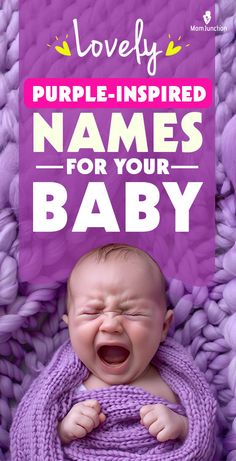 Purple and violet have a unique place in the color spectrum. Because these colors are frequently linked with royalty, aristocracy, elegance, and power, you may wish to give your baby a name that means purple or violet.