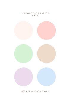 the color palette for spring colors