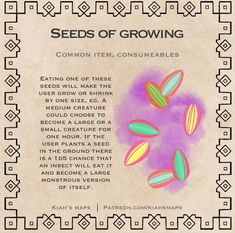 the seeds of growing book is shown with an image of flowers and leaves on it