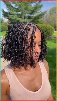 Bohemian Braids Updo, Boho Bob Braids Hairstyles, Bohemian Bob Braids Hairstyles, Short Bob Boho Knotless Braids, Short Bob Knotless Braids, Knotless Box Braids Updo Styles, Boho Box Braids Bob, Bohemian Bob Knotless Braids, Bob Bohemian Knotless Braids