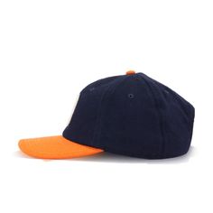 Adjustable hat. One size fits most (OSFM). Throwback beauty. Hat Material: 100% CottonCrown: NavyVisor: OrangeButton: OrangeFront Logo: Official colors Cotton Crown, Helmet Hat, World Baseball Classic, Grunt Style, Utah Jazz, Black Neon, Oakland Athletics, New Era 59fifty, New York Jets