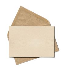 two pieces of brown paper on top of each other