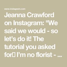 the words jenny crawford on instagram we said we would - so let's do it