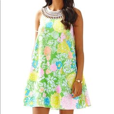 Nwt ***Price Is Firm*** Green Cream, Lilly Pulitzer Dress, Swing Dress, Lilly Pulitzer, Lily Pulitzer Dress, Lily, Womens Dresses, Cream, Green