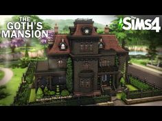 the goth's mansion is shown in this image from the game sims 4