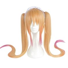 You can make it into any style according to your need. Breathable rose net, lightweight, makes you feel very comfortable when you wear this wig. This cute wig is also a good gift for your friends or family. This wig isn't a lace wig, and there are no combs within the wig, there are 2 adjustable straps to make it stay on your head. Human hair wigs with realistic hairlines, make it just like your hair, everyone will be surprised how realistic this wig is. Made of heat-resistant synthetic fiber, wi Blonde And Pink Lace Wig, Pastel Pink Wig, Pink Synthetic Wig, Realistic Pink Wig, Pink Wigs, Cute Wig, Blonde Pink, Pink Cosplay Wig, Hair Wigs For Women