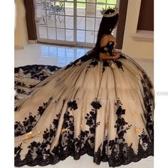 Black Quinceanera Dress Off The Shoulder Long Train Sweet 15 16 Yearls Birthday | eBay Black Quinceanera Dress, Lavender Prom Dress Long, Quinceanera Dresses Black, Black Quinceanera, Black Quince, Quince Stuff, Quincenera Dresses