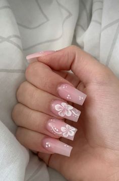 Medium Nails Simple, Nail Inspo Not French Tip, Aesthetic Long Nails Acrylic, Cute Coffin Nails Short, Acrylic Nails For 13 Yo, White Tip Nails With Design Summer, Acrylics Summer, Back To Skl Nails, Acrylic Nails Ideas Summer 2024