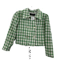 Fab'rik Green Tweed Blazer Xs Nwt Women's Basic Blazer Jacket - Brand: Fab'rik - Color: Green - Condition: New With Tags Box - Category: Women Women's Clothing Coats, Jackets & Vests - Department: Women - Size: Xs - Size Type: Regular - Outer Shell Material: Tweed - Type: Blazer - Style: Basic Jacket Sku: R140-Ems4sxsedqjr Green Tweed Blazer, Basic Blazer, Green Tweed, Blazer Style, Basic Jackets, Style Basic, Vintage Blazer, Tweed Blazer, Womens Basic