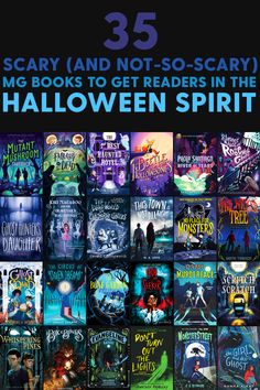 the cover of 35 scary and not so scary books to get readers in the halloween spirit