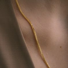 Solid Gold Wheat Spiga Chain Necklace, Fine Handmade Gold Jewelry, 14K Unisex Braided Layering Necklace, Halloween Christmas Gifts for Her Exclusively crafted from genuine gold, Zelveti jewelry embodies purity and longevity. Available in 14 or 18 karat gold, Zelveti jewels are designed to whisper to your soul and carry forward your story across generations. The hallmark of 585 (14 karat) or 750 (18 karat) stamped on your product certifies its authenticity in being made from real gold. As a resul Gold Plated Wheat Chain Necklace For Formal Occasions, Formal Gold-plated Wheat Chain Necklace, Formal Gold Plated Wheat Chain Necklace, Minimalist Gold Wheat Chain Necklace, Elegant Yellow Gold Wheat Chain Necklace, Luxury Gold Chain Herringbone Necklace As Gift, Luxury Herringbone Necklace With Gold Chain As Gift, Elegant Gold Plated Wheat Chain Necklace, Timeless Gold Necklace With Wheat Chain