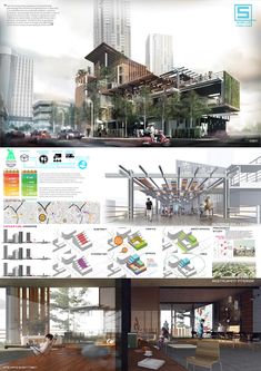 an architectural diagram shows the various parts of a building and how they are used to make it