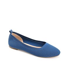 Journee Collection-Maryann Flat Stay comfy and stylish with the Maryann flat from Journee Collection. It boasts a classic slip-on ballet silhouette with breathable knitted mesh upper, elastic topline and 4mm Tru Comfort Foam insole for all-around comfort. Fitted Casual Ballet Flats For Summer, Spring Stretch Slip-on Flats, Casual Blue Ballet Flats, Summer Fitted Slip-on Ballet Flats, Casual Fitted Ballet Flats For Spring, Spring Stretch Ballet Flats Slip-on, Spring Stretch Slip-on Ballet Flats, Fitted Slip-on Flats For Summer, Spring Slip-on Fitted Ballet Flats