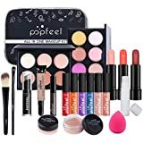 About this item 💋【PERFECT MAKEUP KIT】: This makeup kit will take you into the wonderful world of beauty. Complete girl/teen makeup, perfect gift set for holiday and Christmas gift idea for teen girls, gift for mom, gift for kids, gift for females. 💋【All-IN-ONE COMESTIC BAG 】: Combo bundle of all NEW Beauty Tools and Accessories. Contains multi-color matt eye shadow and glitter eye shadow, lip gloss, eyebrow cream, makeup pen, concealer, eye cream, etc., to meet your daily makeup needs. Eyebrow Concealer, All In One Makeup, Blush Lipstick, Lipstick Brush