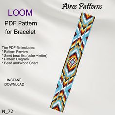 an image of a pattern for bracelets on the cover of a book with instructions