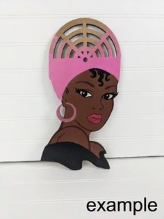 Scarf Wreath, Afro Jewelry, Decorative Mesh Wreaths, Silhouette Head, Creative Wreaths, African Crafts, Diy Wreaths, Diy Dollar Store Crafts, Mesh Ribbon