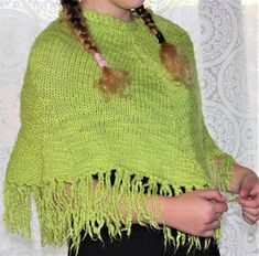 Beautiful women knit poncho that will add a touch of style to any garment you wear, without forgetting the comfort and the simplicity With this wool poncho you will get a casual look with jeans or a little more chic look with a pencil skirt and high heels. It's hand knitted in the round with a down oppening for freedom of movement and comfort Measures laid flat :- 20 ins at longest point (50 cm) 34 ins at widest point (85 cm) Green Shawl Poncho One Size, Green One-size Shawl Poncho, Cozy One-size Green Poncho, Green Crochet Shawl For Winter, Hand Knitted Green Knitting Pattern, Green Yarn Knitting Pattern, Green Hand Knitted Shawl For Winter, Bohemian Green Knitted Knitting Pattern, Bohemian Green Knitting Pattern