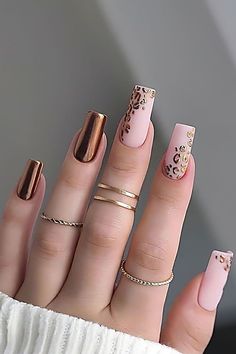 Fur Nails, Acrylic Nail Designs Classy, Fresh Nail, Punk Nails, Fancy Nails Designs, Fall Acrylic Nails, Nail Art Designs Diy, Nail Design Ideas, Trendy Nail