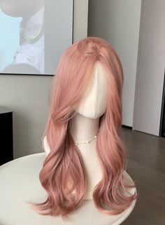 This Momo Chan Peach Pink Daily Wig is the perfect accessory for your pastel outfits. It's crafted with a peach pink color and larme kei style for a cute, kawaii look. Create a sweet Harajuku aesthetic with this wig that makes it ideal for summer wear. The lace cap made it easier and stable to wear, the scalp is designed after the real human simulated scalp Wig cap is included with the wig purchase No other accessories included for the wig Peach Pink Hair Color, Muted Pink Hair, Peach Color Hair, Dark Peach Hair, Pastel Peach Hair, Pink Wig Hairstyles, Warm Pink Hair, Peach Wig, Pink Pastel Hair