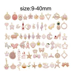 Product Overview Description  Condition: 100% Brand New Material: Enamel Alloy Size: Mixed Size(Approx) Main Color: Pink Package Included: 10 Pair Pendants Feedback If you are satisfied with our products and service,pls leave "Positive Feedback"and our system will do the same feedback ASPS.If you don't satisfied with the products when you receive it,you can contact us for a solution before leave the "Feedback". Thanks  so much for your support and cooperation. Contact us Any question d Fruit Animals, Paint Metal, Bracelet Craft, Diy Art Projects, Jewelry Making Necklace, Pink Themes, Jewelry Making Charms, Pink Enamel, How To Make Necklaces