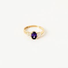 This exquisite ring whispers tales of twilight with its enchanting design and serene aura. Handcrafted with meticulous attention to detail, it exudes an air of elegance that speaks volumes of sophistication and style. Adorned with an oval-cut amethyst birthstone and complemented by CZ accents, this ring captures the essence of February birthdays. The amethyst, a symbol of serenity and spirituality, adds a touch of mystique and allure to the piece, making it a perfect gift for those born in this month. Crafted in 14K gold, this ring not only radiates luxury but also serves as a timeless symbol of love and devotion. Its handcrafted elegance makes it a cherished keepsake, embodying the sentimentality of heartfelt gestures and meaningful connections. D E T A I L S❤️ - Our jewelry are ready for Amethyst Birthstone, Timeless Symbol, February Birthday, Meaningful Connections, Personalized Gifts For Mom, 14k Gold Ring, Love Symbols, Rings Statement, Gift For Mom