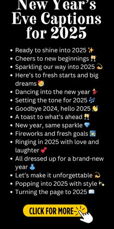 the new year's eve captions for 2055