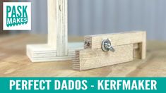 a wooden object with the words perfect dads - kermaker written below it