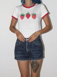 Strawberry Shirt Ringer Tee If you like this item, please see my other listings! https://www.etsy.com/shop/TheGoodsSpot Thanks for stopping by! INFO/CARE: * 100% cotton (fiber content may vary for different colors) * Light fabric (5.4 oz/yd² (183 g/m²) * Unisex, Loose fit * Wash inside out in COLD water * Lay flat to dry or machine dry on LOWEST setting * Do NOT iron * Do NOT dry clean Fitted Cotton T-shirt With Print, Printed Cotton Crew Neck Top, Cotton Short Sleeve T-shirt With Strawberry Print, Cotton T-shirt With Strawberry Print, White Short Sleeve Tops With Strawberry Print, Fitted Cotton T-shirt With Strawberry Print, White Relaxed Fit T-shirt With Strawberry Print, Fitted Summer T-shirt With Strawberry Print, White Crew Neck Top With Strawberry Print