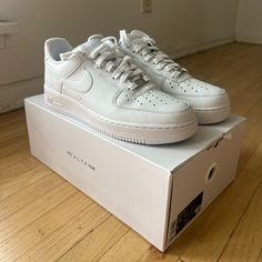 Nib Nike Af1 X Alyx Studios Women’s Size 9 / Men’s Size 7.5 White Leather On Goat For $170 Modern Nike Air Force 1 Lace-up With Branded Insole, Nike Air Force 1 With Branded Insole, Modern Nike Air Force 1 Low-top Sneakers, Modern Nike Air Force 1 With Boost Midsole, Nike Air Force 1 With Modern Style, Modern Nike Air Force 1 Leather Lace-up, White Nike Air Force 1 Leather Classic Style, Classic Nike Air Force 1 With White Sole, Classic Leather Nike Air Force 1 With White Sole