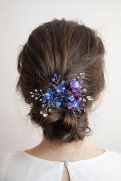 Wedding Hairstyle For Bride, Hairstyle For Bride, Boho Wedding Party, Hair Bridesmaids, Flower In Hair, Flowers Bridesmaids, Hair Rainbow, Floral Hair Pins, Resin Accessories