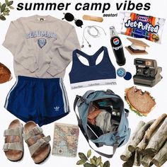 Summer Camp Vibes, Summer Camp Outfits, Summer Camp Aesthetic, Summer Camping Outfits, Mood Clothes, Mode Hippie, Camp Vibes, Summer Camping, Camping Outfits