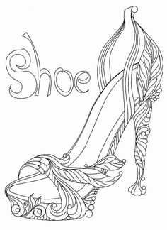 Shoes Coloring Pages, Shoes Coloring, Fashion Illustration Shoes, Coloring Page Ideas, Shoe Design Sketches, Shoes Drawing, Adult Coloring Book Pages, Unicorn Coloring Pages, Coloring Pages Printable