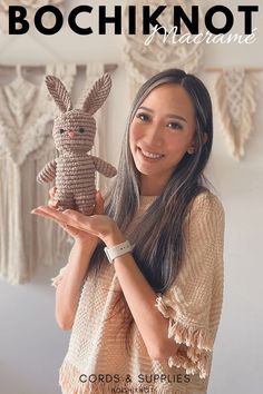 Want to craft something adorable but don’t know how to begin?
Starting a new project can be daunting without direction.
Our easy DIY macrame bunny pattern is great for all skill levels, guiding you to create a sweet handmade item. Start today and visit www.Bochiknot.com for supplies. Easy Diy Macrame, Cute Diy Projects, Bunny Pattern, Diy Macrame, Cute Diys, Simple Diy, Start Today