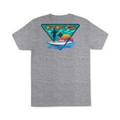 Sportswear Men's Pfg Fly Fishing Graphic T-Shirt. Emblazoned With A Colorful Performance Fishing Gear Graphic, This Soft T-Shirt By Columbia Allows You To Comfortably Display A Love Of Fly Fishing, Both On And Off The Water. Regular Fit Crewneck Columbia Pfg Logo At Left Chest; Performance Fishing Gear Graphic At Back Cotton/Polyester Machine Washable Imported 4 Box Casual Short Sleeve T-shirt For Water Sports, Summer Water Sports Short Sleeve T-shirt, Crew Neck Tops For Water Sports In Summer, Short Sleeve Graphic Print Tops For Water Sports, Casual Short Sleeve Tops For Water Sports, Casual Crew Neck T-shirt For Water Sports, Graphic Print Crew Neck Top For Water Sports, Crew Neck Top With Graphic Print For Water Sports, Casual Graphic Print T-shirt For Water Sports