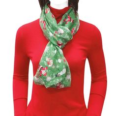 Get in the holiday spirit with our winter holiday infinity scarves. Available in a variety of patterns to celebrate the holiday season. Choose from snowmen, candy canes, and more in various colors and patterns. Made with lightweight viscose, these scarves are perfect for any weather condition. These festive scarves are fun to wear and are will bring out the holiday cheer in everyone! Wear them double looped or long, or over your head for protection. Festive holiday scarves that will bring out th Holiday Scarves, Fashion Apron, Earring Jewelry Box, Lace Tape, Christmas Scarf, Towel Crafts, Pencil Case Stationery, Infinity Scarves, Baby Hair Accessories