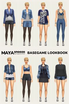 Basegame/  NOCC/ Mod-Free. CC Hair by JohnnySims. Cute Sims, Outfit Ideas Goth