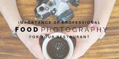 two people holding coffee cups in their hands with the words, importance of professional food photography for your restaurant