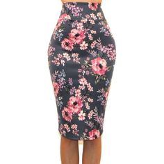 Got Style Bodycon Casual Skirt Color: Multi Skirt Type: Straight/Pencil Material: 95% Polyester/5% Spandex Measurements: Size: Small | Waist: 24'' | Hip: 30'' | Length: 24'' Size: Medium | Waist: 26'' | Hip: 32'' | Length: 24 1/2'' Size: Large | Waist: 28'' | Hip: 34'' | Length: 25'' Size: Xlarge | Waist: 32'' | Hip: 36'' | Length: 26'' Floral Print Non-stretch High Waist Skirt, Fitted Floral Print Pencil Mini Skirt, Floral Print Pencil Mini Skirt, High Waist Fitted Floral Print Mini Skirt, Pink High Waist Lined Pencil Skirt, High Waist Pink Pencil Skirt With Lining, Fitted High Waist Floral Print Mini Skirt, Fitted High-waist Floral Print Mini Skirt, Spring Non-stretch Knee-length Pencil Skirt